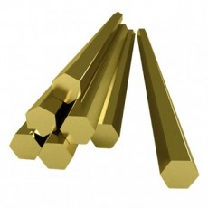 Шестигранник латунный калиброванный ЛС59-1 55 мм ГОСТ 8560-78